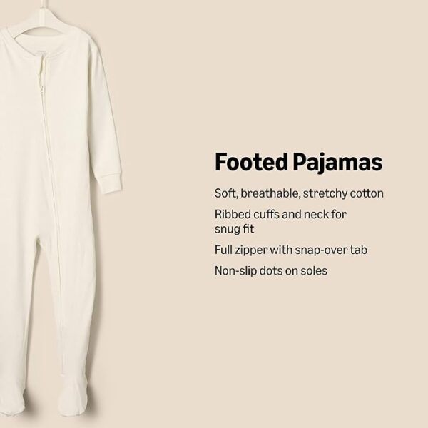 Grainge Unisex Toddlers and Babies' Snug-Fit Cotton Footed Pajamas - Image 6