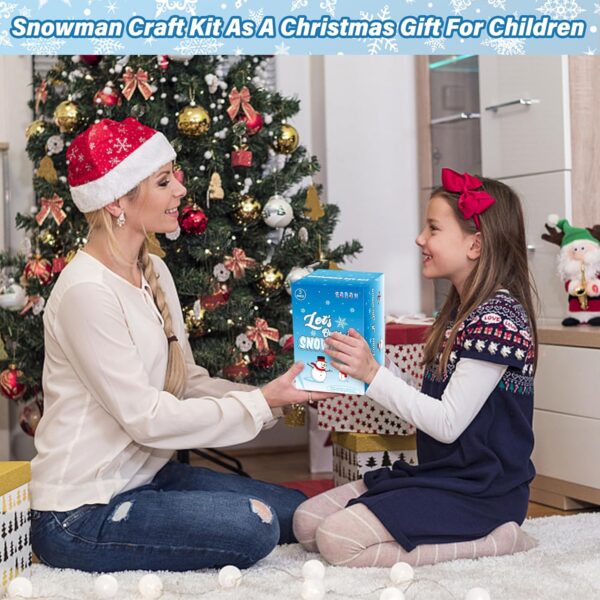 Christmas Craft Snowman Kit, 3 Pack DIY Snowman Craft Kit for Kids, Build a Snowman Indoor - Image 3