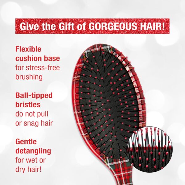 CONAIR Spa Tartan Headband & Detangle Cushion Brush - Image 3