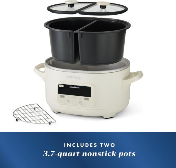 Crock-Pot MultiMeal Multicooker and Programmable Slow Cooker with Bake Function, Oat Milk - Image 6