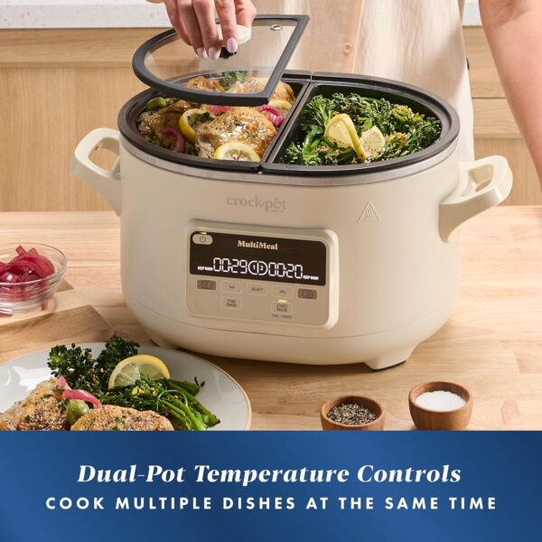 Crock-Pot MultiMeal Multicooker and Programmable Slow Cooker with Bake Function, Oat Milk - Image 4