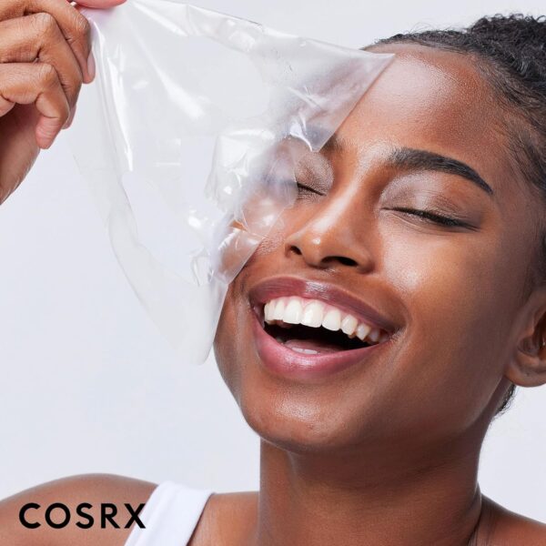 COSRX Advanced Snail Mucin Glass Glow Hydrogel Face Masks Skincare 3 EA, Collagen Face Mask - Image 2